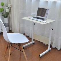 이동식 높이조절 디귿자 테이블 기본형, 아이보리, ⊙제품_아이보리⊙