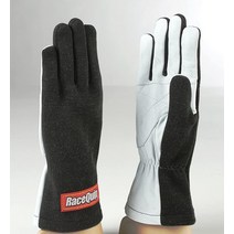 RaceQuip 기본 레이스 장갑 350 시리즈 1겹 Nomex Non SFI 블랙 M 350003, Large