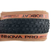 MTB 타이어 INNOVA X BOBCAT 26x1.95 MTB 자전거 타이어 브라운 에지 미끄럼 332 g/pc 120TPI 30/60psi 26, 01 26x1.95 no Box