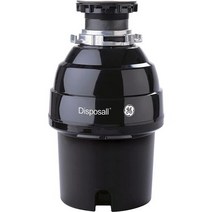 GE 연속 사료 쓰레기 처리 34마력 및 2700+ RPM 연삭에 적합: 작은 뼈 야채 껍질 과일 씨 쉬운 설치 키트 포함 유선 빈번한 요리에 적합, 연속 공급