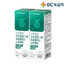 GC녹십자 스마일렌 구강 항균 그린 프로폴리스 스프레이 30ml 2통, 상품상세참조