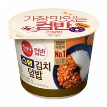 CJ더마켓 탕비실 업소용 식당용 PC방 탑티어 햇반 컵반 스팸김치덮밥 간편식 컵밥 국밥 냉동밥 솥밥 점심 도시락 251G, 38개