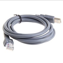 새로운 데이터 전송 케이블 Motorola 바코드 스캐너 USB 2M 스트레이트 7 피트 CBA-U01-S07ZAR 호환 커넥터, 01 CBA-U01-S07ZAR