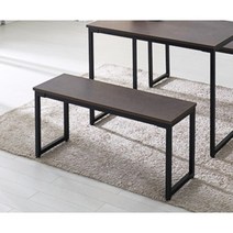 모던시크 철제다리 2인용 벤치 의자(100cm 3컬러) 거실 예쁜 형 평의자 평, 그레이