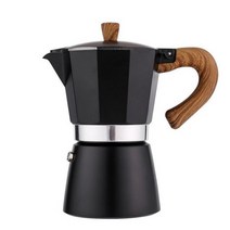 에쏘팟 에스프레소추출기 알루미늄 합금 moka 커피 콜드 브루 커피 에스프레소 커피 여과기 프렌치 프레스, 블랙 150ml