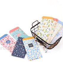 감사편지 용돈 상큼 꽃그림 편지봉투5세트 새해 고급