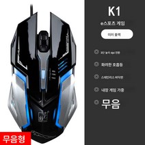 레오파드 유선 USB 무음 무음 마우스 광전 가정용 사무용 노트북 게임 외장 장비, k1 무음 4키/3단 dpi