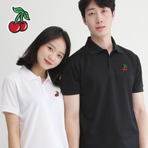멋지군 쿨론 카라 체리자수 기능성 빅사이즈 단체티 반팔 쿨 티셔츠