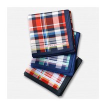 TOMMY HILFIGER 토미힐피거 바이어스체크 남성손수건