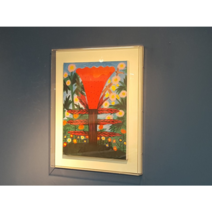 김점선 - 맨드라미 좋은 기운을 갖고오는 풍수인테리어 그림액자