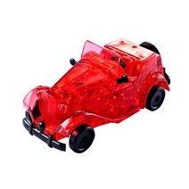 3D 크리스탈 입체 퍼즐 빨강 자동차, 단품, 단품