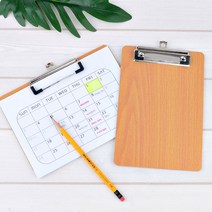 A5 우드 클립보드 화일 서류철 정리 문서 종이 홀더