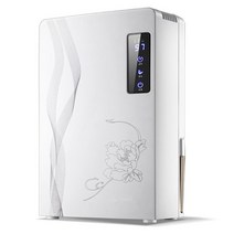 가정용 지하실 공기 청정기 용 2200ml 전기 공기 제습기 수분 흡수기 사일런트 타이밍 터치 외부 수도관, 하얀, AU 플러그