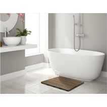 다이소 이케아 나무 원목 욕실 발판 깔판 받침대, 대형, 1개
