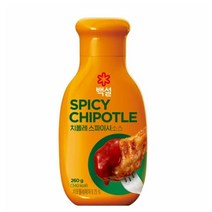 CJ더마켓 마약 소스 만들기 메뉴 개발 황금 레시피 백설 치폴레 스파이시 소스 양념 만능 비빔 국물요리 볶음 요리 국수 260G, 18개
