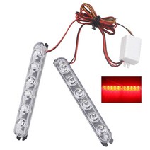 1 쌍 경찰 조명 led 스트로브 조명 성 노출증 자동 플래시 스트로보 스코프 스트로보 조명 비상 경고등 주차 신호등, 빨간색, 6 주도