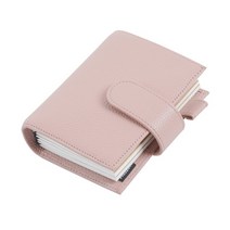 다꾸 선물 노트 일기장 다이어리 Moterm 동반자 여행 여권 크기 백 포켓 걸쇠, 페블 핑크