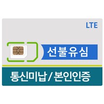 선불 요금제 폰 유심개통 KT 유심칩 skt 유심 데이터유심 유심본인인증, 1개, 선불유심
