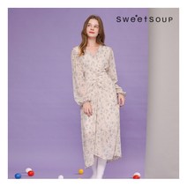 [스위트숲] 셔링 플로럴 원피스(WX8OPE1)
