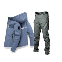 낚시 방한복 고어텍스 동계 방한 낚시복 겨울 캐주얼 솔리드 셔츠 방수 자켓 바지 세트 야외 스포츠 의류 태양 보호 봄 여름, [06] Asian size 4XL, [02] 002