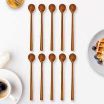자연애 옻칠 우드 티스푼 5p 10p, 티스푼 L 라운드 10p