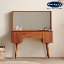 잉글랜더 피오나 1000 수납 화장대(일반거울형), 멀바우브라운