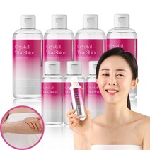 크리스탈 비타샤인 필링젤 7종 바디 각질제거 스크럽 노폐물 때 필링 모공 비누고마쥬 보습, 1세트(7종)