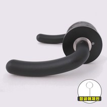 블루레몬 방문손잡이 BBL-104 블랙, 5개+잠금해제핀