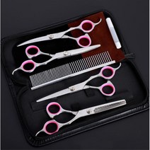 초보자용 셀프 반려견 미용가위 5종 세트 귓털가위