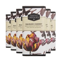 시애틀 레이니어 체리 다크 초콜릿 트러플 바 70g 6팩 Seattle Rainier Cherry Dark Chocolate Trugffle Bar