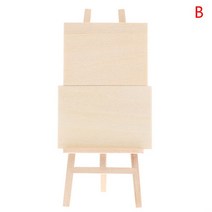 화판 나무 미니 철제 테이블 휴대용접이식 이젤 1:12 인형 집 미니어처 아티스트 이젤 팔레트 페인트 상자