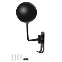 거제 180 ° 오토바이 헬멧 랙 회전 금속 거치대 벽 마운트 2 후크 행어