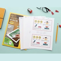 아웅다움］셀프코팅 라벨 주의 안내 문구 10매 이름표스티커ll0II