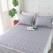 뷰티 60수 아사면100% 침대패드 겸 카페트 특대/퀸/슈퍼싱글