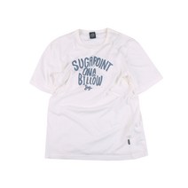 슈가포인트 그래픽 반팔 티셔츠 / 남녀 공용 / 커플티 / 순면 라운드넥 반팔 티셔츠 Suppertime - White