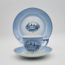 (엔틱빈티지) 덴마크 빙앤그뢴달 B&G 찻잔 커피잔 세트 트리오 B