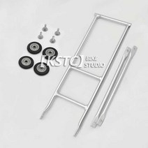 자전거 부속품 접이식자전거 알루미늄 합금, 4개의 43mm  실버 전체 세트