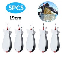 3/4/5PCS 잉어 낚시 로켓 피더 14.5cm 19cm Spod 폭탄 플로트 미끼 홀더 펠렛 액세서리, [11] 5PCS 14.5CM White