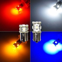 자동차 LED 전구 미등 깜박이 브레이크등 라이트 24V, 본상품선택, 더블루_숏타입