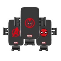 마블 LED 고속 무선 충전기 차량용 핸드폰 거치대 SD-C100, 어벤져스A
