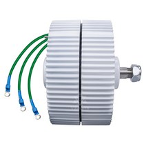 기어리스 영구 자석 모터 낮은 650 rpm AC 300W 3 상 발전기 12V 24V DIY 풍력 터빈 주파수, [02] 24V, [01] Single Shaft, [01] 300w