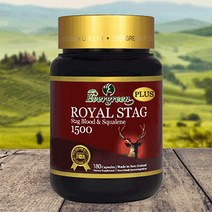 사은품+에버그린 뉴질랜드 로얄 스태그 플러스 1500mg 숫사슴 녹혈 만성피로 기력회복 180캡슐, 180캡슐 2개, 2개