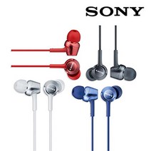 아트박스/소니 소니 MDR-EX250AP 유선 이어폰 소니코리아정품 보증2년, 레드