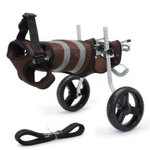 강아지휠체어 장애인 휠체어 뒷다리 부스터 애완 동물 카트 재활 보조 운동 브래킷 훈련 휠 48kg, Grey+for 4-9KG pet