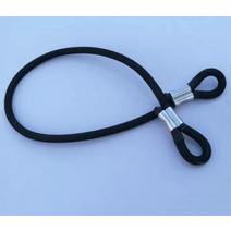 점핑머신 대형 트램폴린 양단 버클 탄성 로프 고무 밴드 탄성 로프 바인딩 로프 달아서 로프 스윙 기계 탄성 로프 7, 70cmx8mm