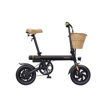 Yadea 배달 전기자전거 출퇴근 럭셔리 접이식 직장인 전동자전거 미니 프리미엄 초소형, 36V, 브라운