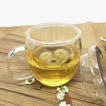다즐링 티컵 차우림 유리머그 450ML 티웨어 꽃잎차 다과상 티팟 녹차 카페