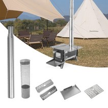 팰릿난로 주물 캠핑 화목난로 텐트 장작 난로 액세서리 장작 난로 틀 굴뚝 모자 수단 하이킹 조리 장작 난로 액세서리, 화상 방지 커버