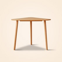 소소한이 코너 책상 원목 모서리 소형 테이블, 오크