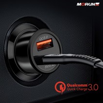 모런 퀼컴 퀵차지 3.0 듀얼 차량용 고속 충전기, MR322